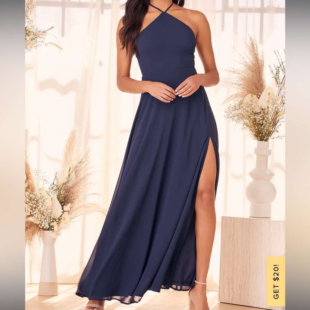 Lulus size small navy dress